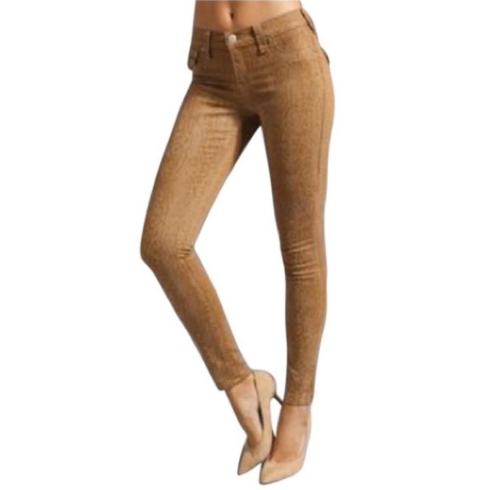 True Religion Gold Print Skinny Jeans